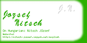jozsef nitsch business card